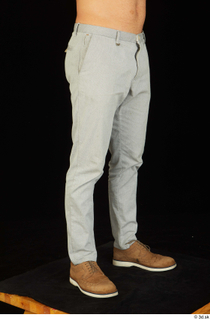 Anatoly brown shoes dressed grey trousers leg lower body 0008.jpg